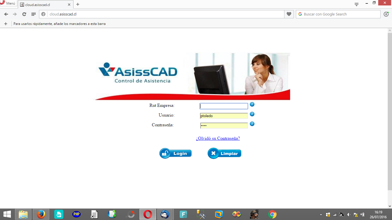Módulo Inicio de AsissCAD